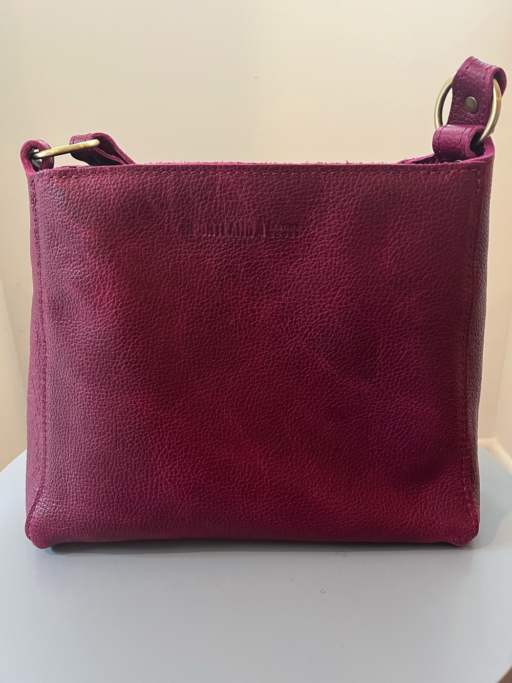 Portland Leather Orchid Small Triangle Bag